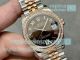 Swiss Copy Rolex Datejust 31mm Two Tone Rose Gold Brown Dial Diamond Watch (2)_th.jpg